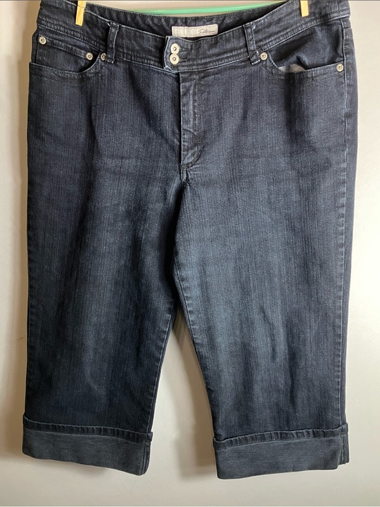 Chico's Denim - Chico's Dark Gray Cropped Cuffed Jeans